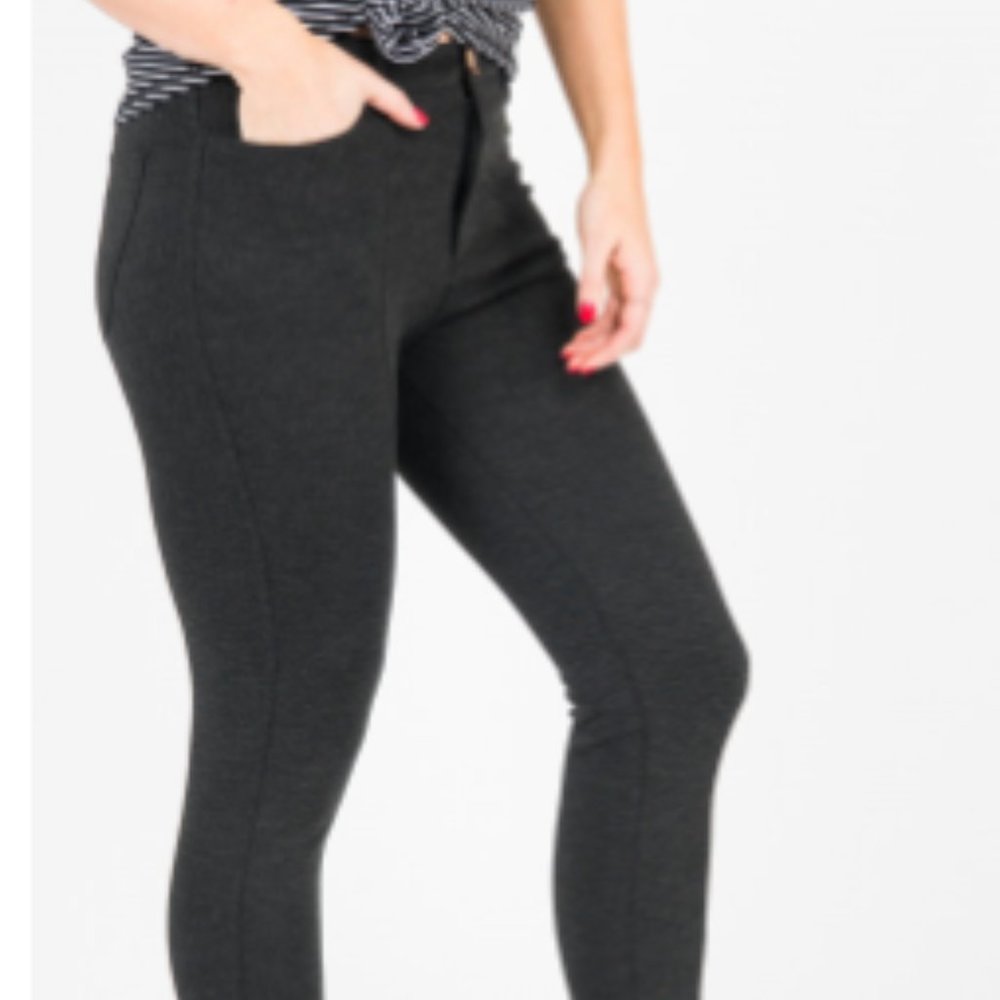 Center seam pant ponte gray